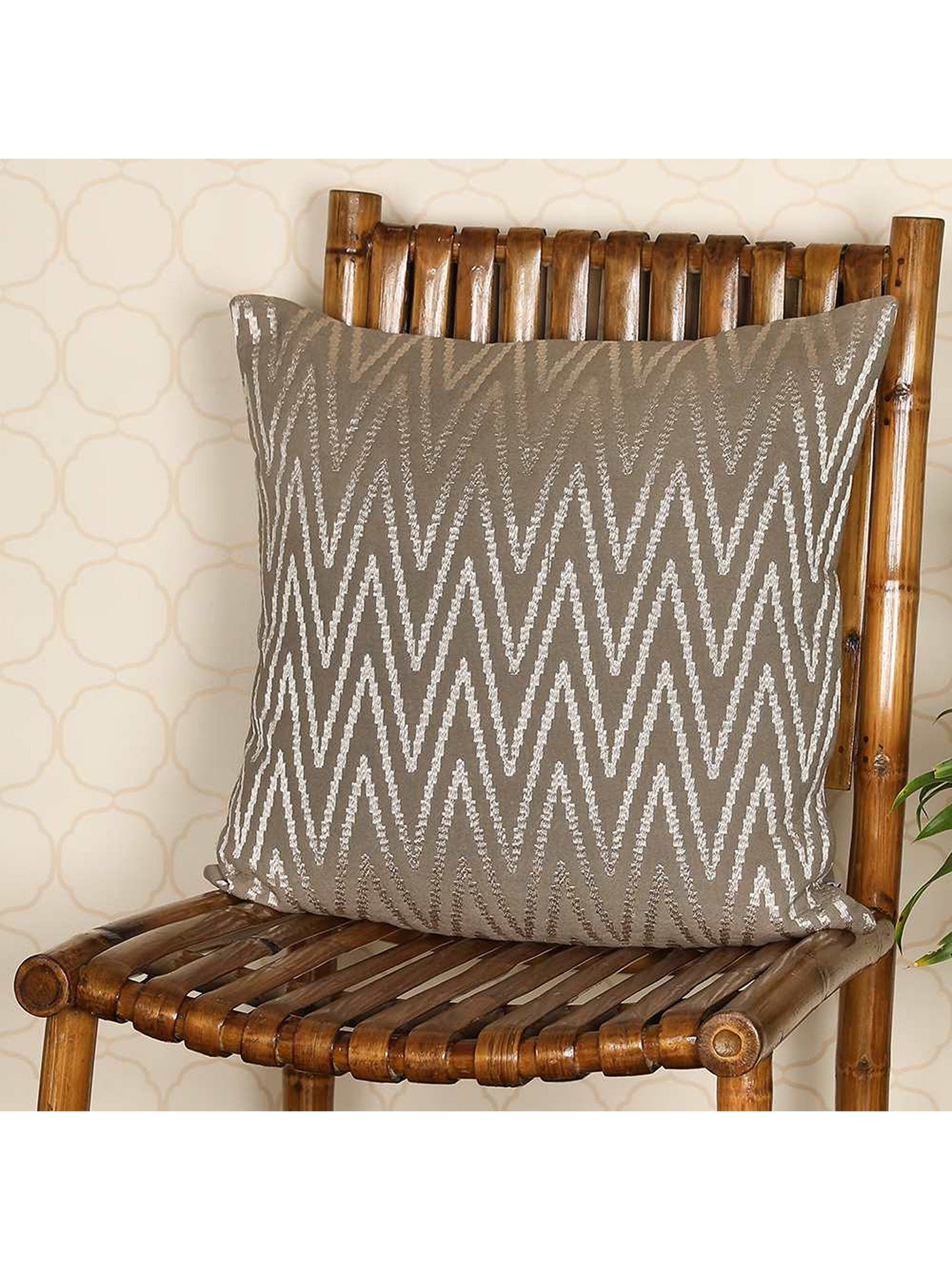 Meander Cushion Cover Pewter