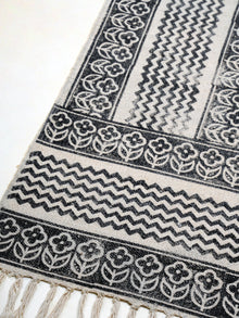 Medallian BlockPrint Cotton Rug