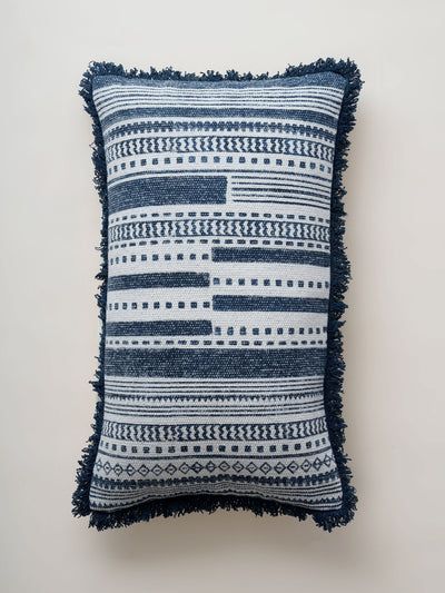 Cushion Cover - Medallion Indigo Block Printed