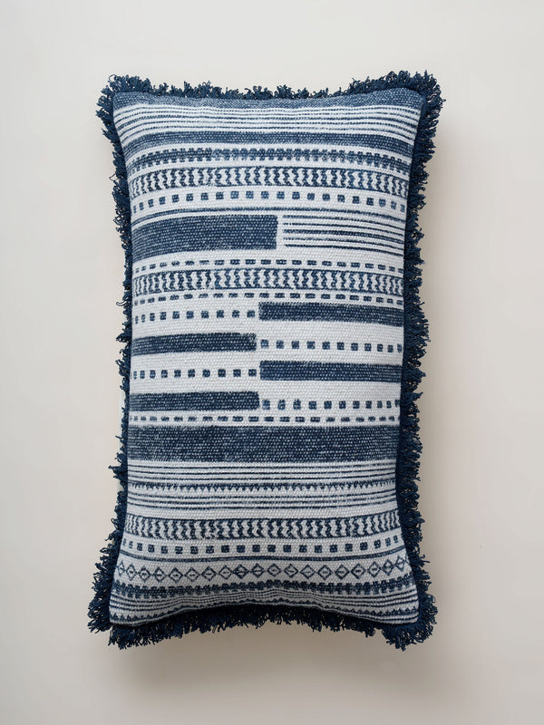 Cushion Cover - Medallion Indigo Block Printed