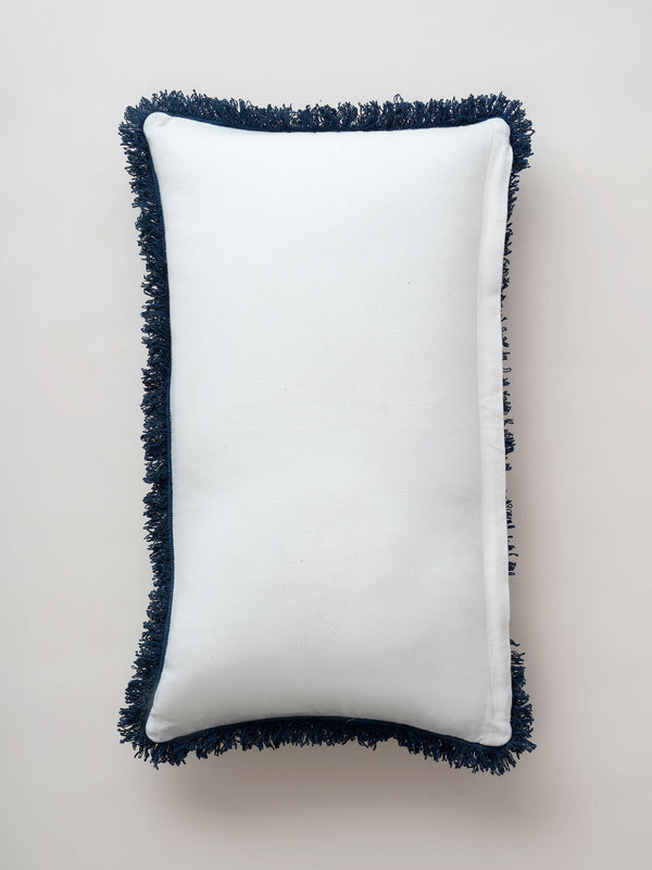 Cushion Cover - Medallion Indigo Block Printed