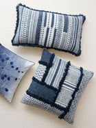 Cushion Cover - Medallion Indigo Shag