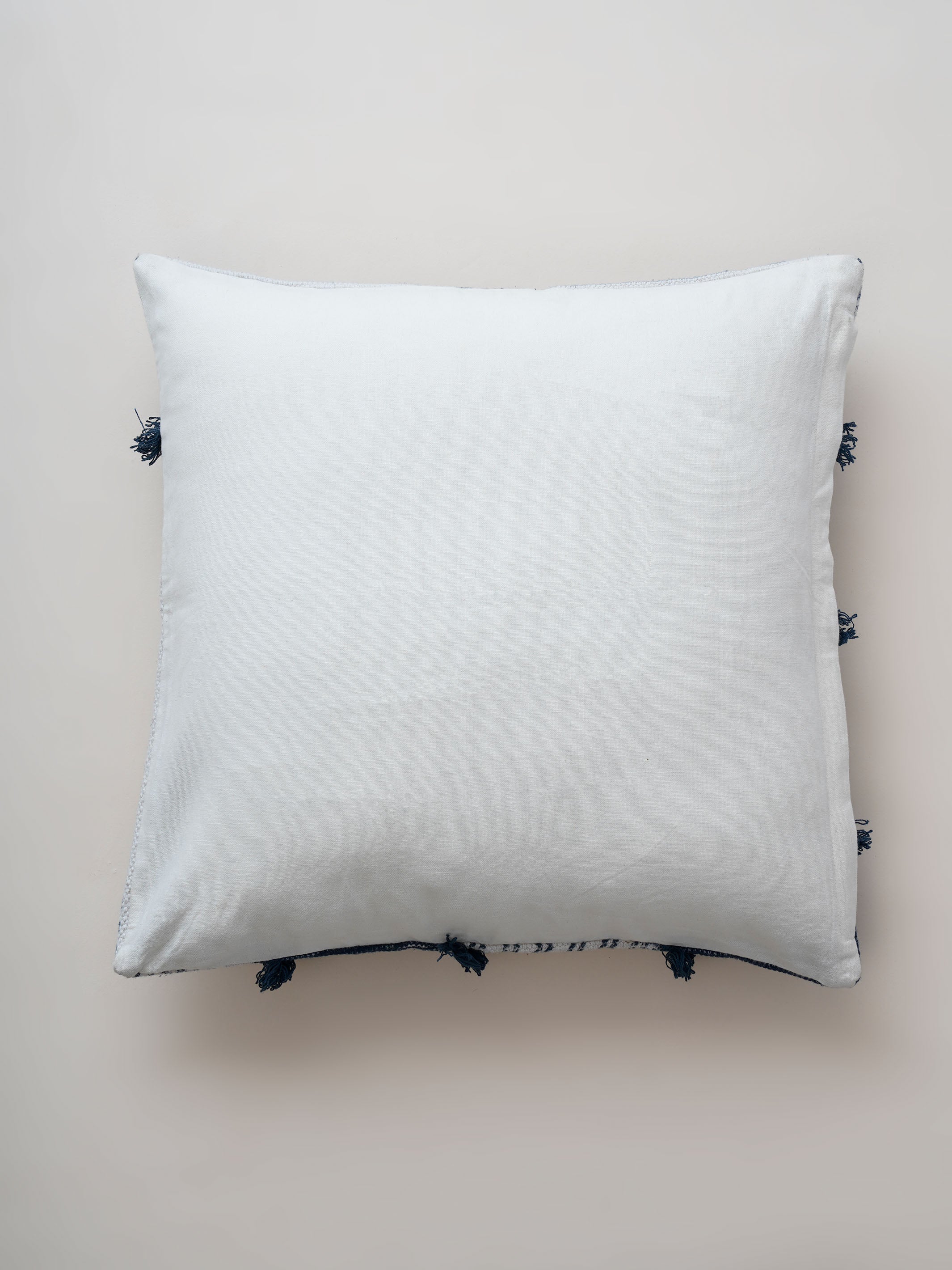 Cushion Cover - Medallion Indigo Shag