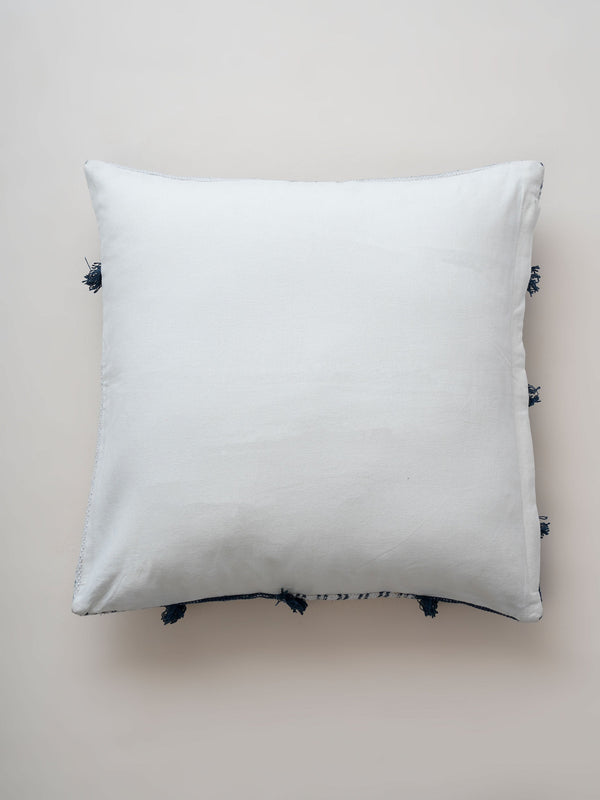 Cushion Cover - Medallion Indigo Shag