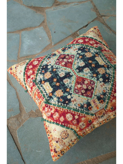 Mihrab Embroidered Cotton Cushion