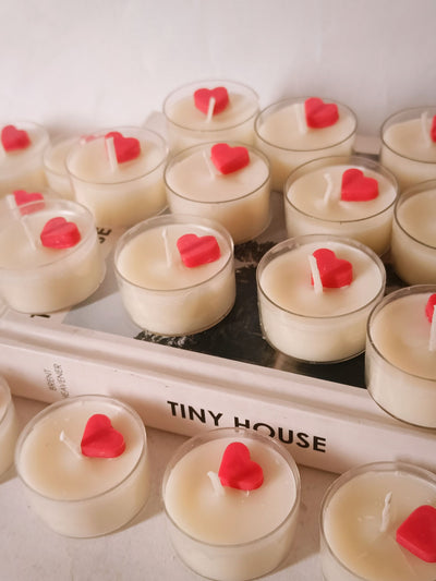 Mini Heart Tealight Candle