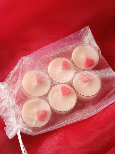 Mini Heart Tealight Candles