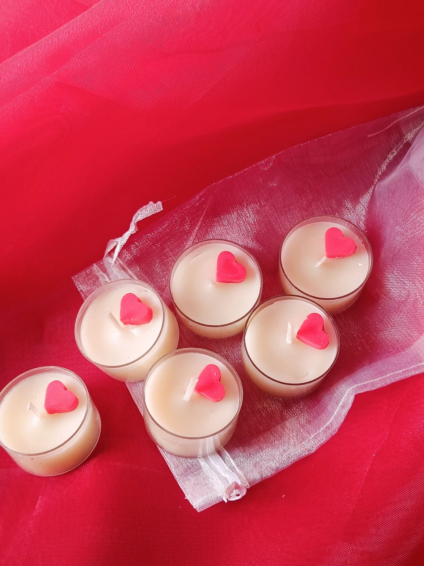 Mini Heart Tealight Candles