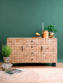 Mod Weave Textured Side Board
