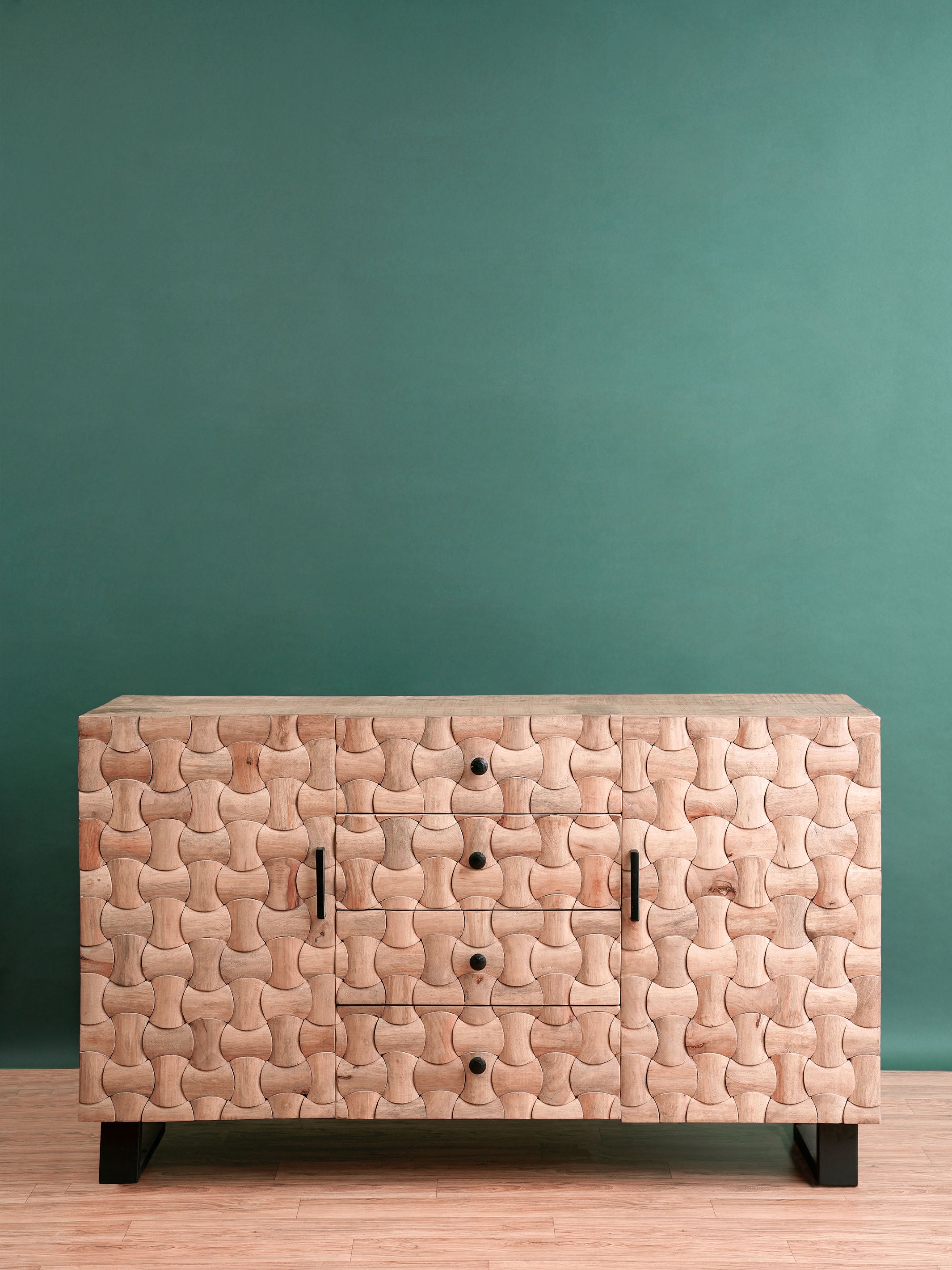 Mod Weave Textured Side Board