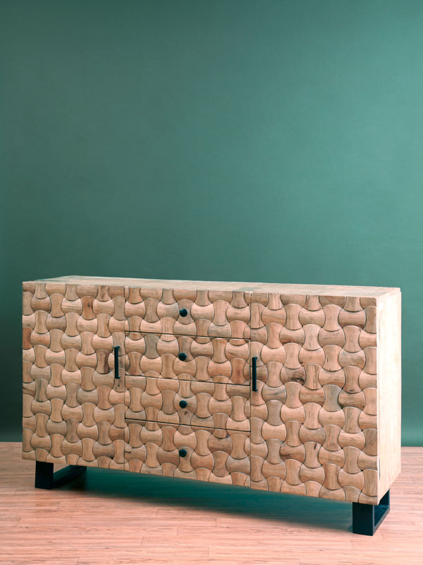 Mod Weave Textured Side Board