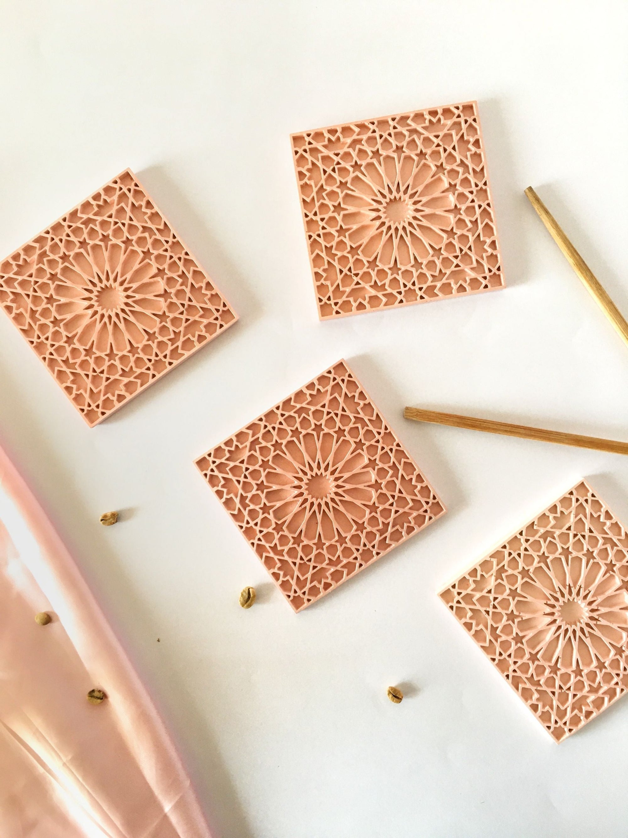 Moroccan Concrete Coasters