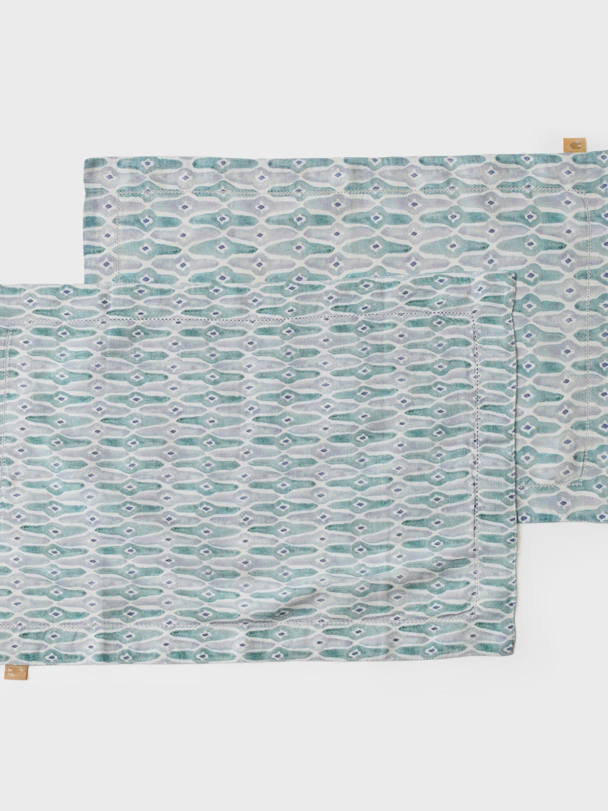 Table Mat - Mosaic Blue