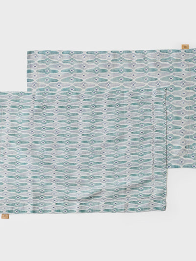 Table Mat - Mosaic Blue