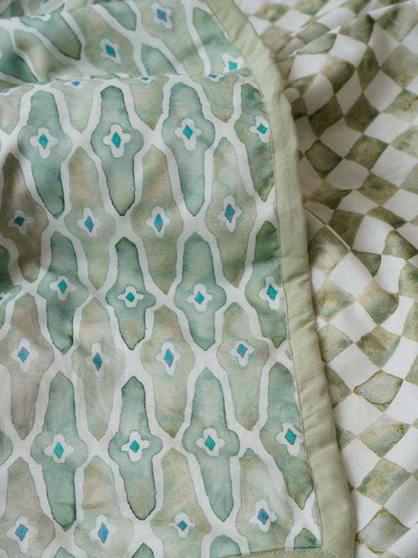 Dohar - Checker Mosaic Green