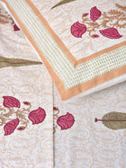 Cotton Bedsheet - Mughal Hand Block Print