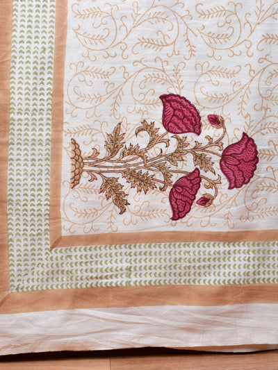 Cotton Bedsheet - Mughal Hand Block Print