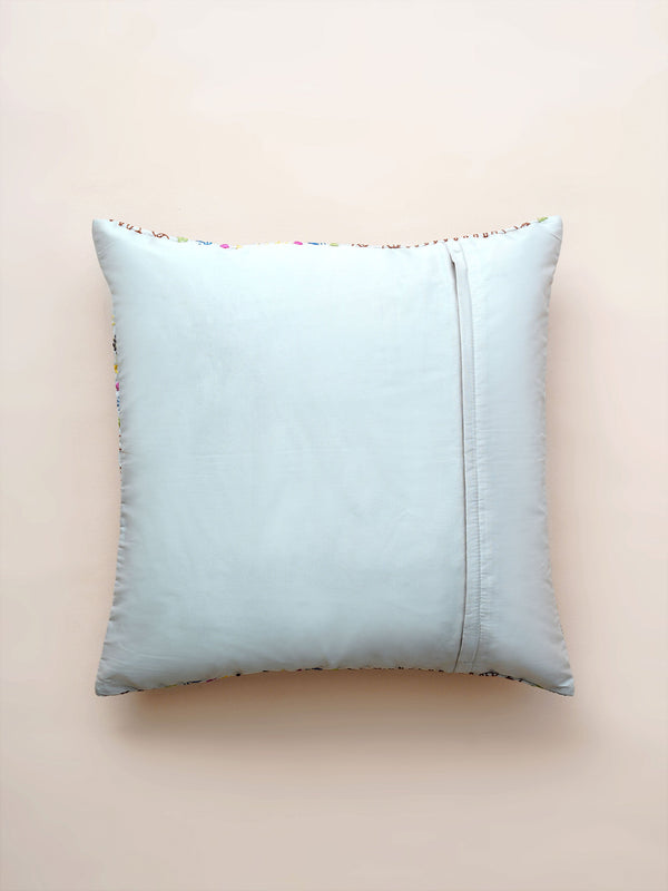 Cushion Cover - Multicolor Hexagon Embroidered
