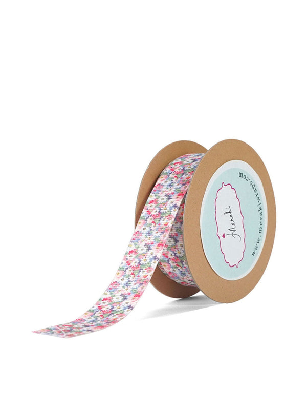 Multicolored Daisy Print Ribbon