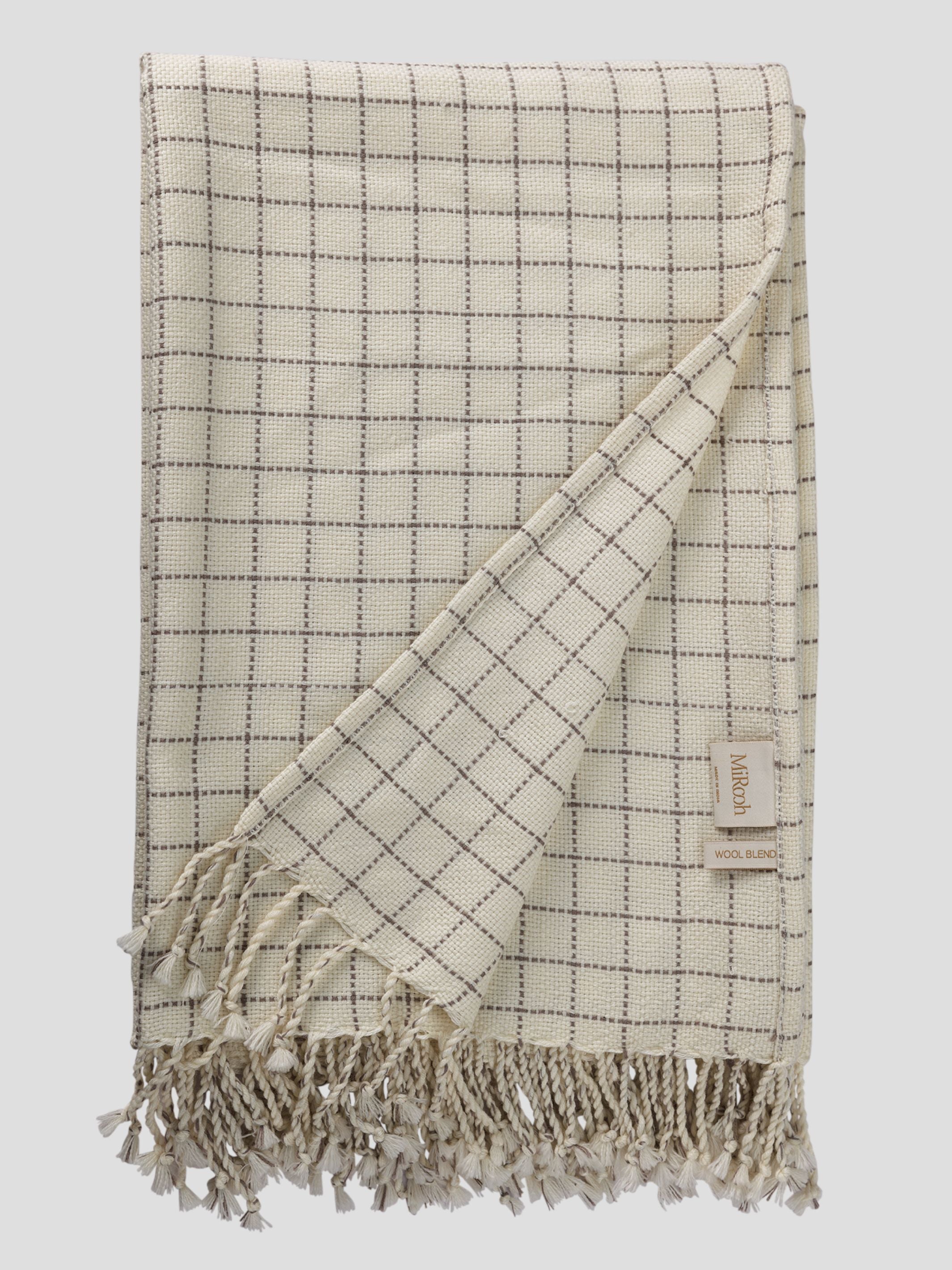 Throw - Nafisa Ivory Grey