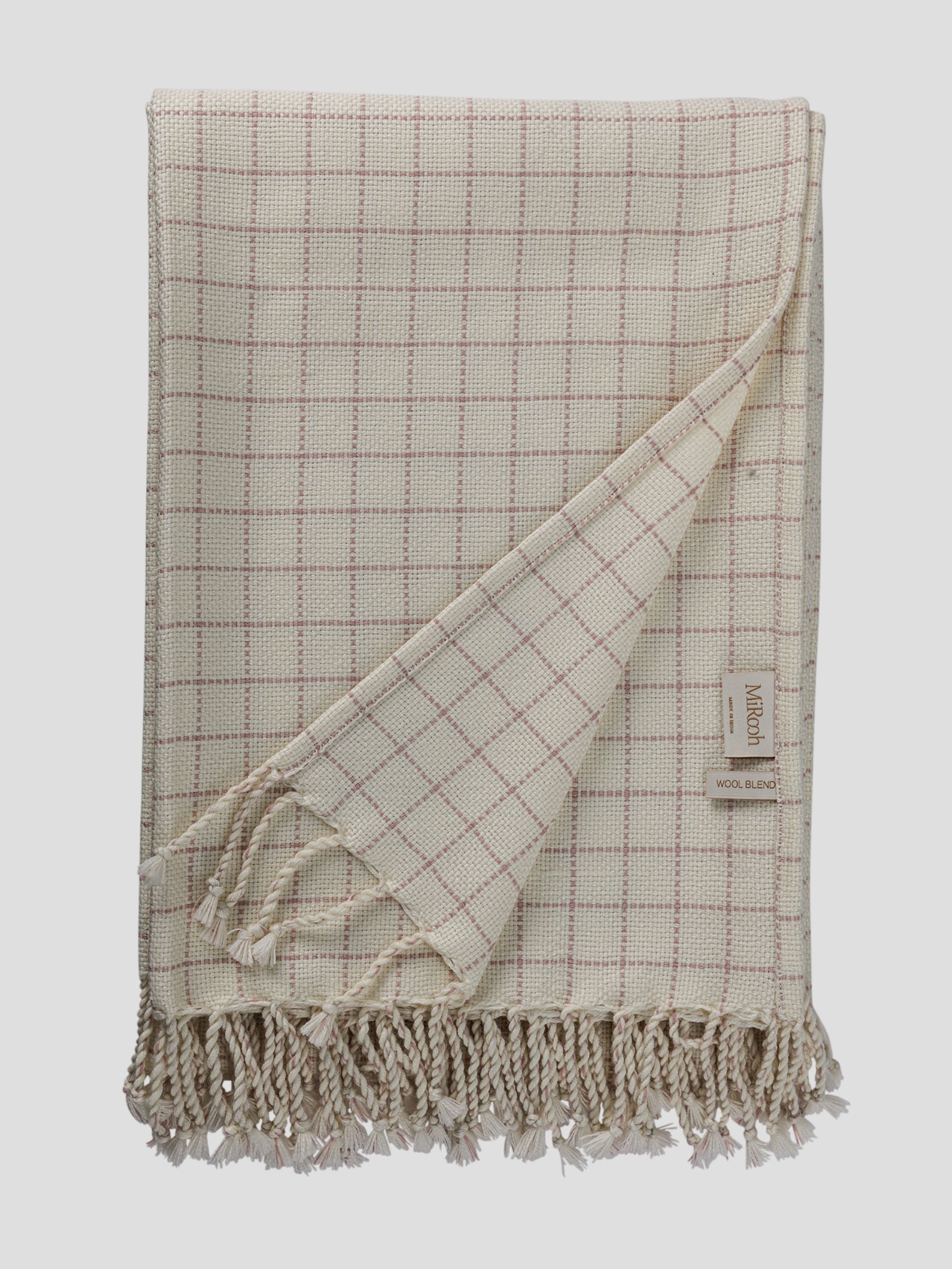 Throw - Nafisa Ivory Soft Pink