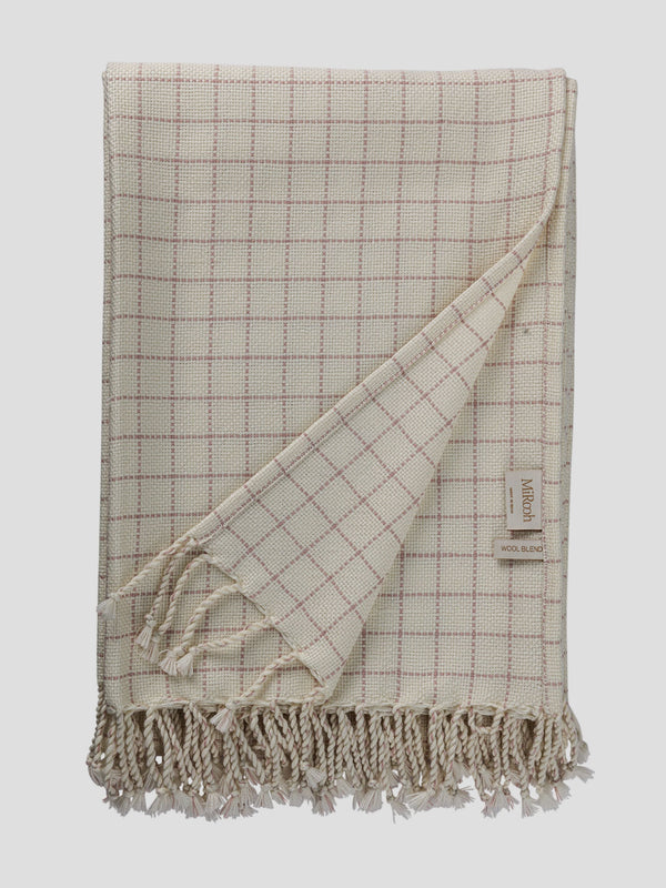 Throw - Nafisa Ivory Soft Pink
