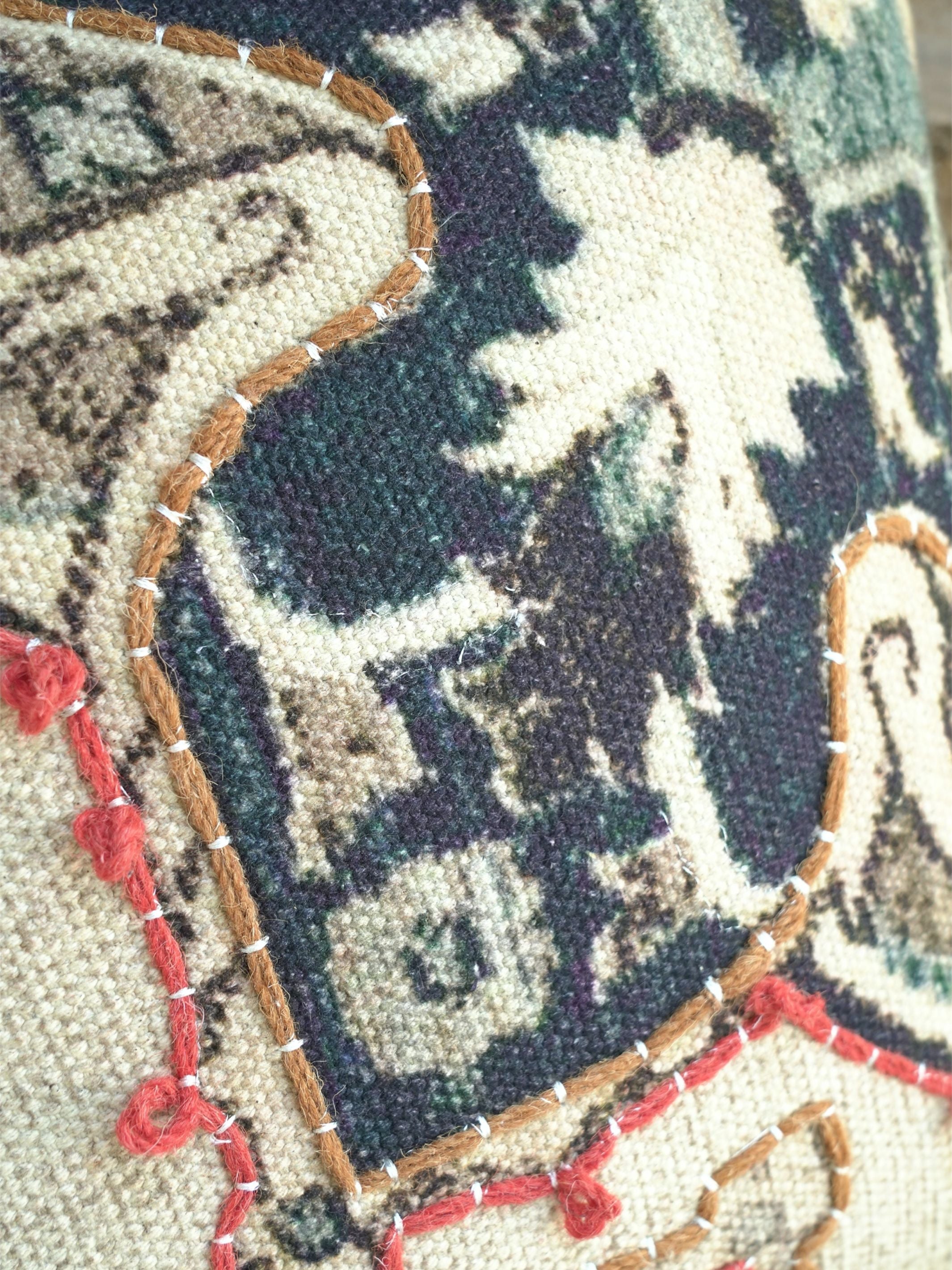 Cushion Cover - Nain Embroidered Cotton