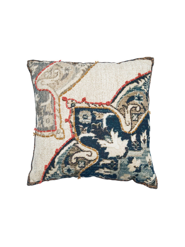 Cushion Cover - Nain Embroidered Cotton