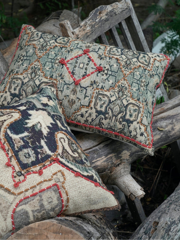 Nain Embroidered Pillow Cover