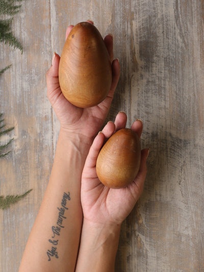 Natural Brown Ombre Wooden Eggs