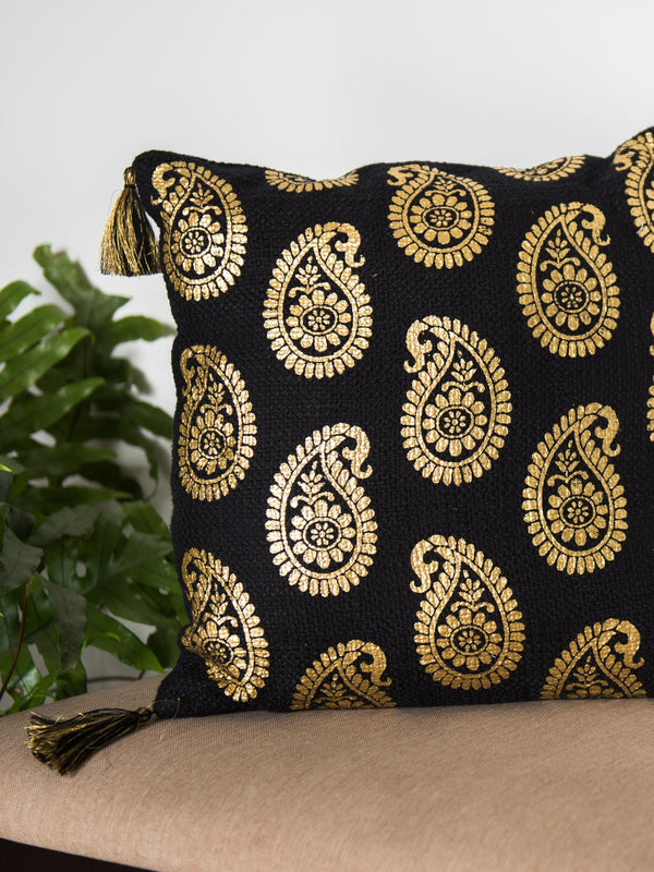 Cushion Cover - Navroz Golden Paisley