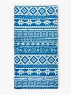 Nomad Azure Blue Printed Beach Towel
