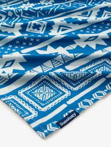 Nomad Azure Blue Printed Beach Towel