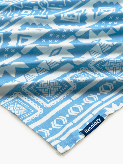Nomad Periwinkle Blue Printed Beach Towel