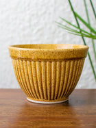 Ochre Textured Ceramic Planter