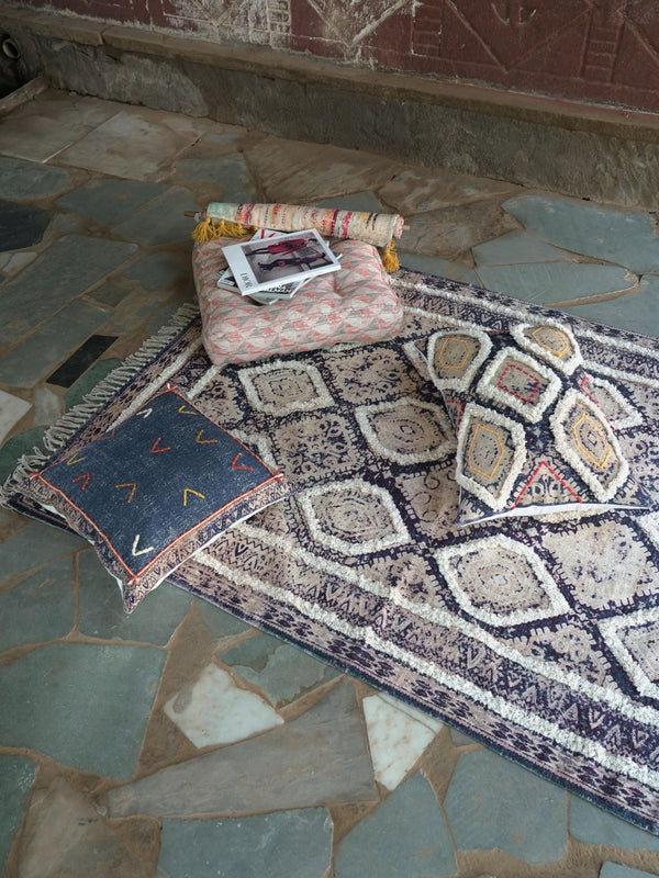Ofa Embroidered Cotton Rug