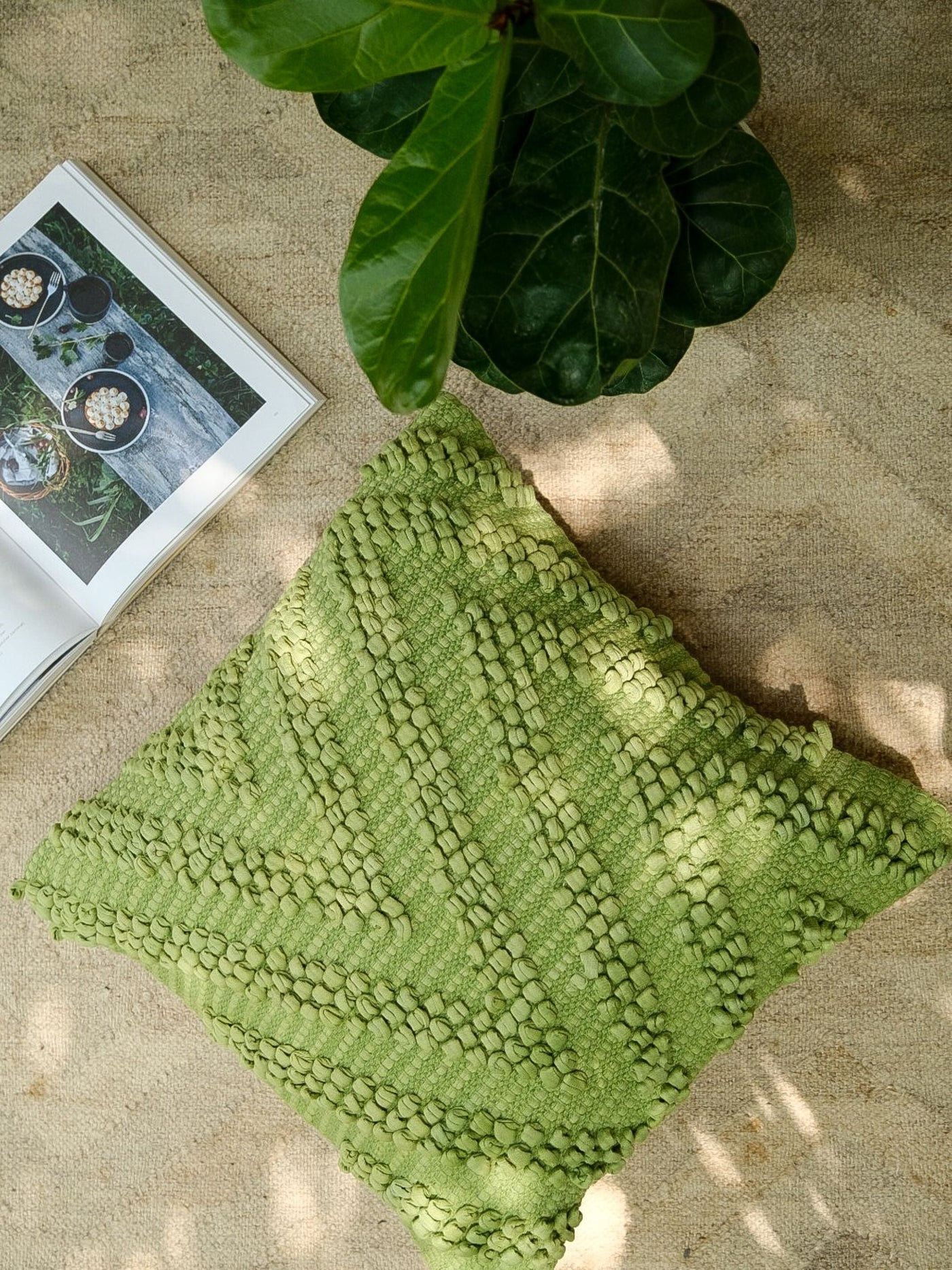 Cushion Cover - Olive Stream