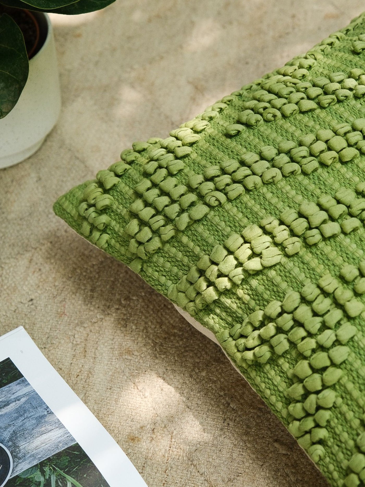 Cushion Cover - Olive Stream
