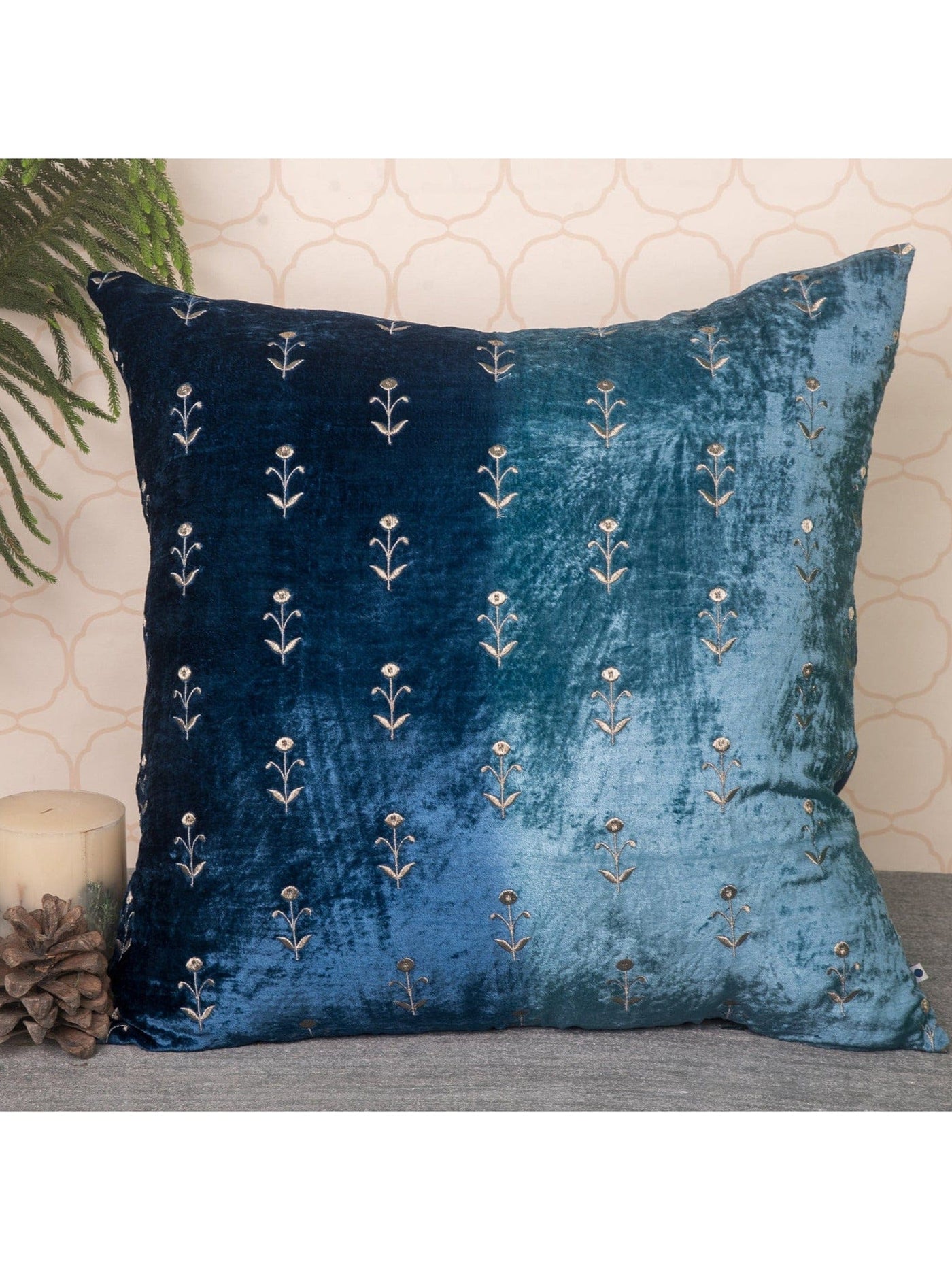 Cushion Cover - Ombre Teal