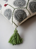 Cushion Cover - Paisley Indian Motif Hand Wooven