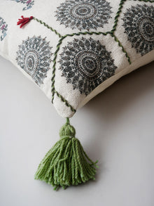 Cushion Cover - Paisley Indian Motif Hand Wooven