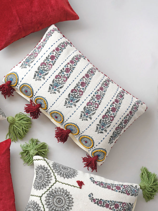 Cushion Cover - Paisley Hand Block Print