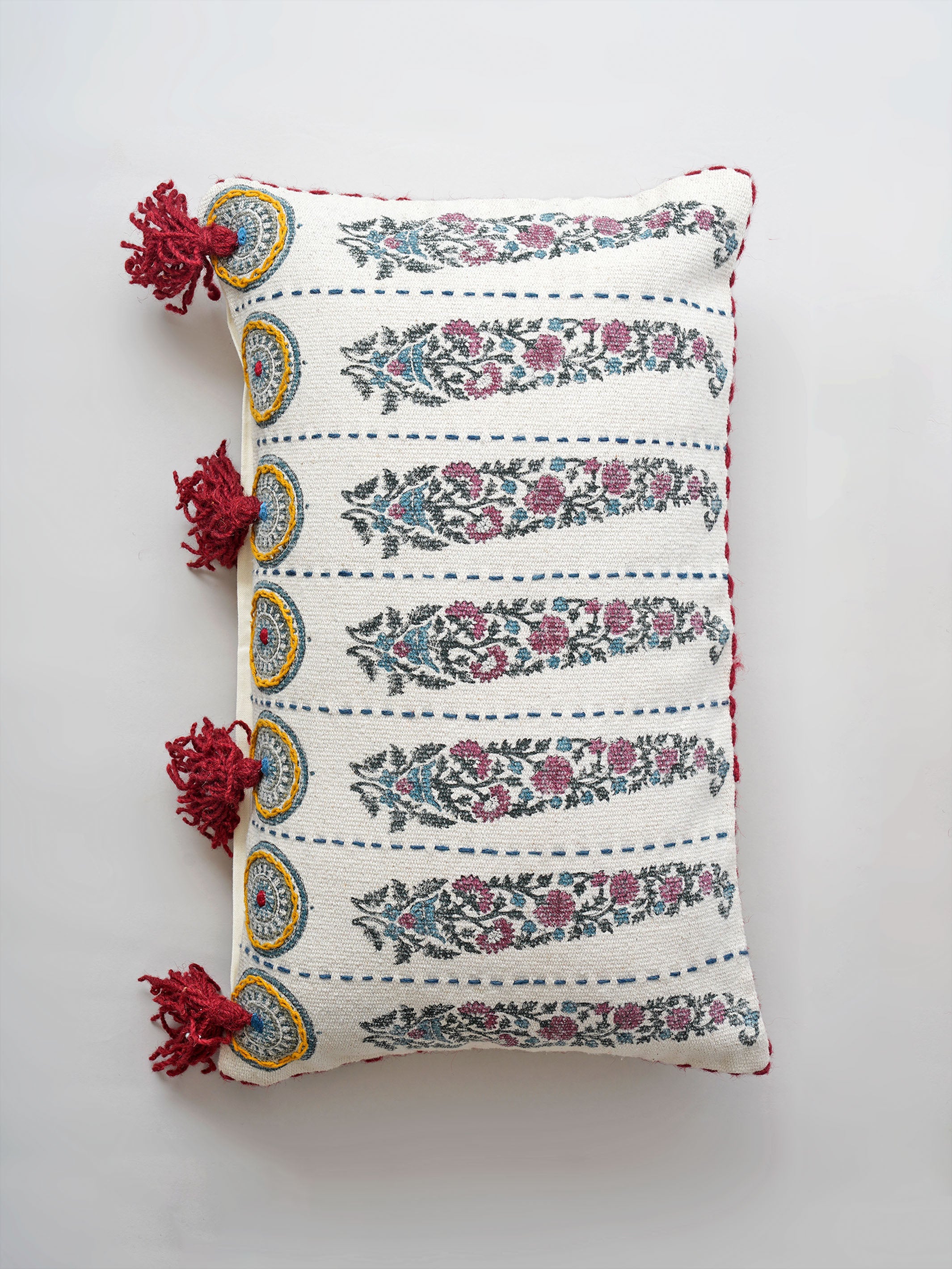 Cushion Cover - Paisley Hand Block Print