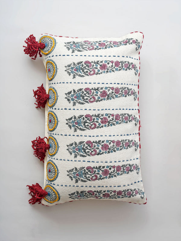 Cushion Cover - Paisley Hand Block Print
