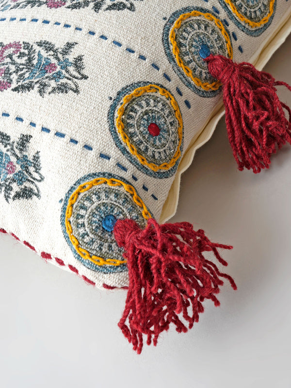 Cushion Cover - Paisley Hand Block Print