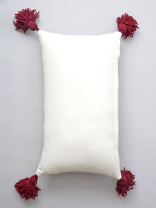 Cushion Cover - Paisley Hand Wooven Tasseled