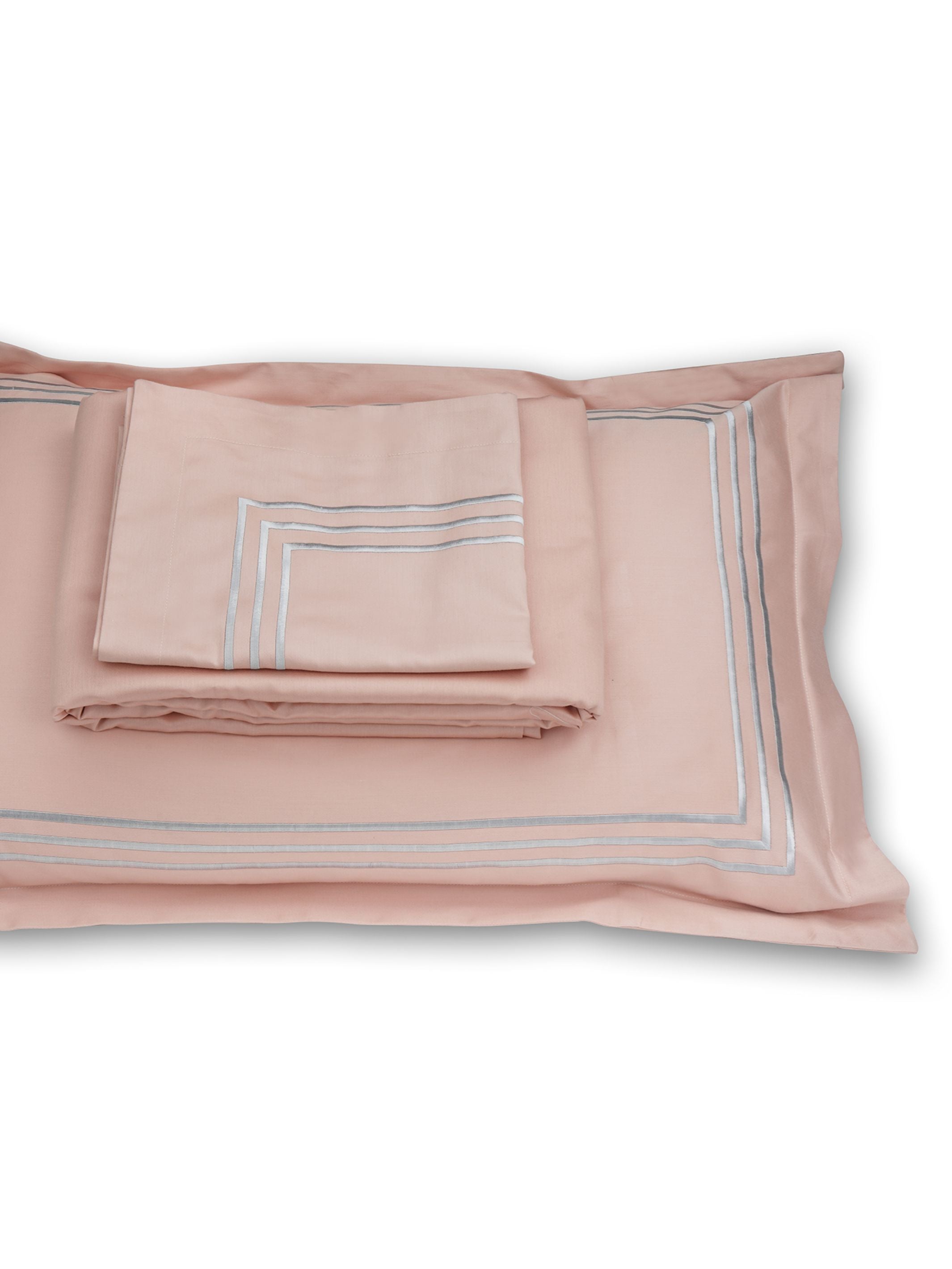 Bedsheet - Parallel Coral Peach