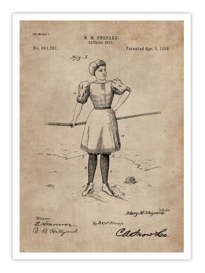 Wall Prints - Patent Document of a Bathing Suit