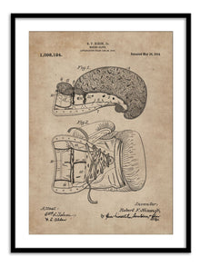 Wall Prints - Patent Document of a Boxing Glove