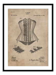 Wall Prints - Patent Document of a Corset